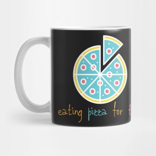 Eating Pizza For Two | Pastel Minimalist Aesthetics Mug